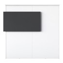 Γραφείο reception Triana pakoworld μελαμίνης λευκό-ανθρακί 110x40x110εκ