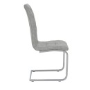 Καρέκλα Darrell pakoworld pu αντικέ γκρι-βάση χρωμίου 42x49x106εκ | Συσκευασία 2 τμχ