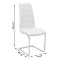 Καρέκλα Darrell pakoworld pu αντικέ γκρι-βάση χρωμίου 42x49x106εκ | Συσκευασία 2 τμχ