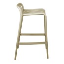 Σκαμπό μπαρ Zoi pakoworld pp σε απόχρωση cappucino 36x56x87εκ