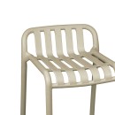 Σκαμπό μπαρ Zoi pakoworld pp σε απόχρωση cappucino 36x56x87εκ