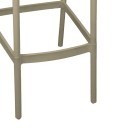 Σκαμπό μπαρ Zoi pakoworld pp σε απόχρωση cappucino 36x56x87εκ
