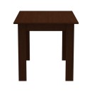 Τραπέζι Manka pakoworld σε wenge απόχρωση 110x80x77εκ