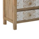 Συρταριέρα Inart 3-50-245-0017 ξύλο φυσικό-λευκό 50x32x61εκ