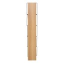 Βιβλιοθήκη mini Tars pakoworld  sonoma-μαύρο 50x22x150εκ