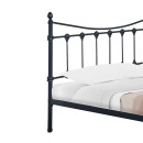 Κρεβάτι Beowulf pakoworld μαύρο μεταλλικό 140x190εκ