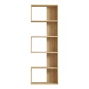 Βιβλιοθήκη Cascade pakoworld σε oak απόχρωση 51.8x22x150εκ