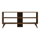 Έπιπλο τηλεόρασης Prestige pakoworld σε καρυδί απόχρωση 120x29,6x50εκ