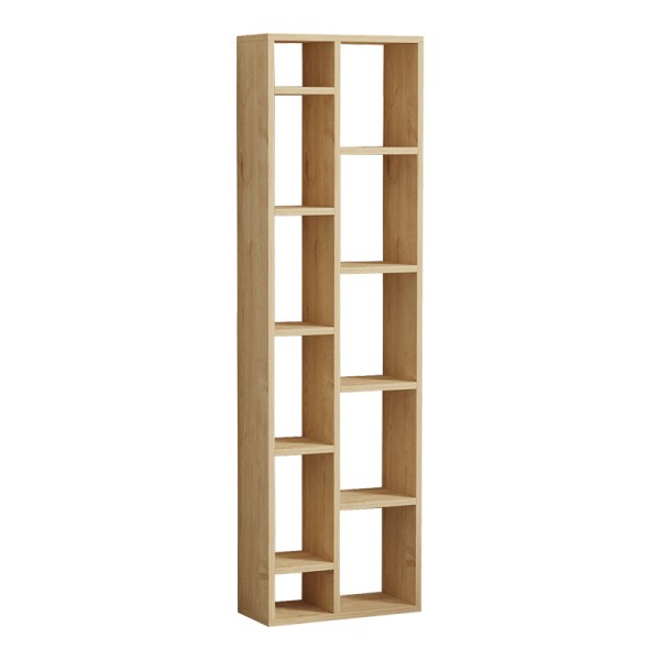 Βιβλιοθήκη Minicu pakoworld σε oak απόχρωση  44,4x19,6x150εκ