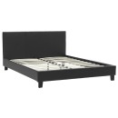 Κρεβάτι Nevil pakoworld 150x200 PU χρώμα μαύρο ματ