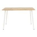 Τραπεζαρία Cuba-Parker pakoworld σετ 5τεμ sonoma-λευκό 120x80x75εκ