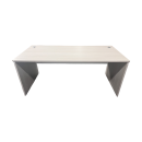 Γραφείο εργασίας Armadi pakoworld σε sonoma-λευκή απόχρωση 160x80x75εκ