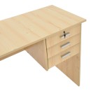 Γραφείο εργασίας-συρταριέρα Sophia pakoworld φυσικό 116x57x72εκ
