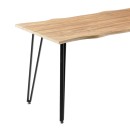 Τραπεζαρία Ditta-Izzac pakoworld μόκα- sonoma140x80x76εκ