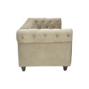 Kαναπές διθέσιος Incredible pakoworld τύπου Chesterfield βελούδο μπεζ 160x84x67εκ