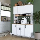 Ντουλάπα κουζίνας Cordie pakoworld λευκό μελαμίνης 120x40x184.2εκ