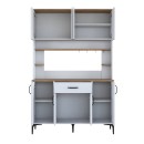 Ντουλάπα κουζίνας Cordie pakoworld λευκό μελαμίνης 120x40x184.2εκ