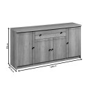 Μπουφές Libby pakoworld sonoma 160x39.5x83εκ