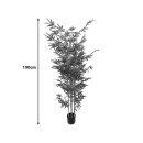 Διακοσμητικό φυτό Bamboo σε γλάστρα Inart πράσινο pp Υ190εκ