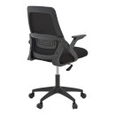 Καρέκλα γραφείου Reji pakoworld mesh ύφασμα μαύρο 58x60x89-99εκ