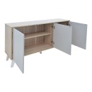 Μπουφές Billie pakoworld sonoma-γκρι 149x40x77εκ