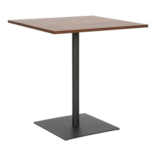 Τραπέζι Nerobian pakoworld mdf σε καρυδί απόχρωση 70x70x75εκ