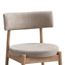 Καρέκλα Raudi pakoworld rubberwood σε φυσική-μπεζ απόχρωση 45.5x45.5x81εκ | Συσκευασία 2 τμχ