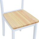 Καρέκλα York pakoworld σε λευκή-φυσική απόχρωση 39.5x47.5x89εκ | Συσκευασία 2 τμχ