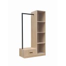Έπιπλο εισόδου Erdeco pakoworld mdf σε φυσική απόχρωση 80x40x150εκ
