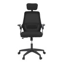 Καρέκλα γραφείου Peja pakoworld mesh ύφασμα μαύρο 58x60x107-117εκ