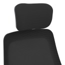 Καρέκλα γραφείου Peja pakoworld mesh ύφασμα μαύρο 58x60x107-117εκ