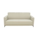 Καναπές τριθέσιος Sidica pakoworld PU σε μπεζ απόχρωση 185x82x81εκ