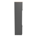 Στήλη Rowan pakoworld σε oak-ανθρακί απόχρωση 60x42x182εκ