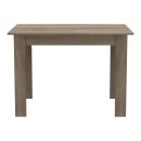 Τραπέζι Manka pakoworld σε sonoma truffle απόχρωση 110x80x77εκ
