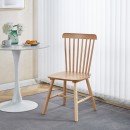 Καρέκλα Melia pakoworld rubberwood σε φυσική απόχρωση 45x51x87εκ | Συσκευασία 4 τμχ