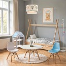 Ραφιέρα Montessori Zoilen pakoworld λευκό-μπλε mdf 50x30x80εκ