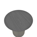 Βοηθητικό τραπέζι Dovel pakoworld mdf σε μαύρη απόχρωση Φ50x45εκ