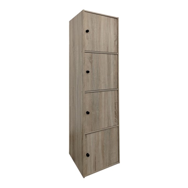 Ντουλάπι-στήλη Gabino pakoworld σε sonoma απόχρωση 40x39x158εκ