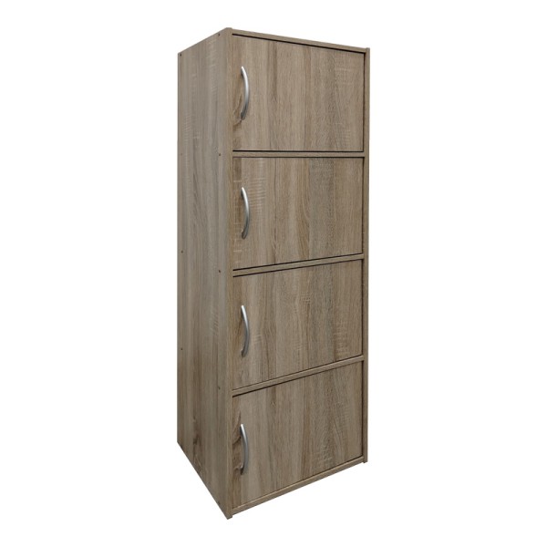 Ντουλάπι-στήλη Gabino I pakoworld σε sonoma απόχρωση 40x34.5x120εκ