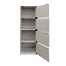 Ντουλάπι-στήλη Gabino I pakoworld σε λευκή απόχρωση  40x34.5x120εκ