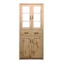 Βιτρίνα-ντουλάπα Nisso pakoworld σε oak απόχρωση 80x40x183.5εκ