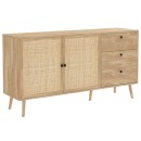 Μπουφές Oslo pakoworld sonoma 150x39x79εκ