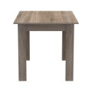 Τραπεζαρία Manka-Parker pakoworld σετ 5τεμ mdf σε μαύρη-sonoma truffle απόχρωση 110x80x77εκ