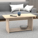 Τραπέζι Kumba pakoworld σε oak απόχρωση 80x40x42εκ
