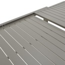 Τραπέζι επεκτεινόμενο Lafla pakoworld αλουμίνιο σε σαμπανιζέ απόχρωση 160-240x90x75εκ