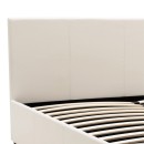 Κρεβάτι Norse pakoworld  pu λευκό με αποθηκευτικό χώρο 160x200εκ