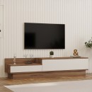 Έπιπλο τηλεόρασης Eclipse pakoworld σε κρεμ-oak απόχρωση 160x35x35εκ