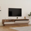 Έπιπλο τηλεόρασης Eclipse pakoworld σε κρεμ-oak απόχρωση 160x35x35εκ