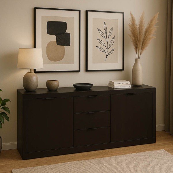 Μπουφές Doha pakoworld σε wenge απόχρωση 180x45x80.5εκ