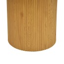 Τραπέζι Karulo pakoworld mdf σε sonoma απόχρωση Φ120x76εκ